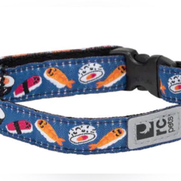 RC Pets Kitty Breakaway Collar 8-10 inches with sushi pattern NWT - Picture 2 of 3
